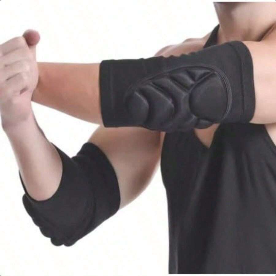 Thick Protective Fabric Professional Sports Elbow Pads, Suitable For Basketball, Volleyball, Hiking, Football And Other Sports - Black - View 1