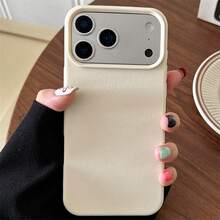 Ốp lưng điện thoại họa tiết da cao cấp tối giản tương thích với iPhone 17 Pro Max/17 Pro/17 Air/17/16 Pro Max/16 Pro/16/16 Plus/16e/15/15 Pro Max/15 Pro/15 Plus/11/12/13/14 Pro Max/XS/XR/11 Pro/11 Pro Max/12 Pro/12 Pro Max/13 Pro/13 Pro Max/7 Plus/14 Pro/14 Pro Max/14 Plus/7 Plus/8 Plus/8/SE2, Thiết kế sáng tạo dành cho cả nam và nữ - kết cấu da trắng - Xem 35