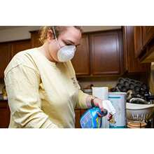 Particulate Respirator Dust Mask Two-Strap Cup Style Design Lightweight With Cushioning Nose Foam 50 Masks - White - View 4