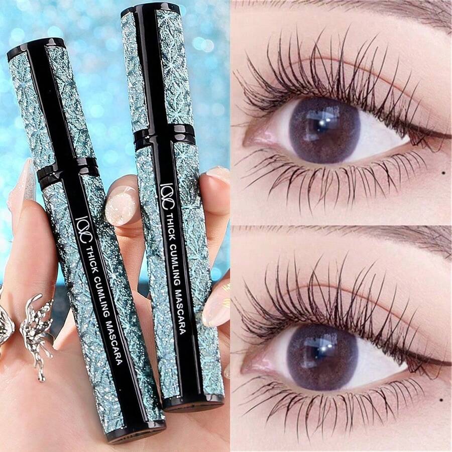 纤长、卷翘、浓密、防水、防汗、持久、防晕染睫毛膏 - 睫毛膏1支 - 查看 1