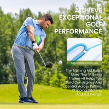 Dụng cụ hỗ trợ tập đánh golf với dây đeo điều chỉnh được, thiết bị hỗ trợ tập luyện đánh golf di động, phù hợp cho người mới bắt đầu (nam và nữ), giúp điều chỉnh tư thế, có 3 màu và các kích cỡ S/M/L. - màu xanh lá - Xem 8