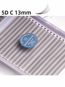 每盒800片，20排，超大容量托盘，蓬松3D/4D/5D/6D/8D/10D/2D俄式浓密预制睫毛簇，超快速嫁接，纤细纤长根部，进口韩国PBT纤维，超黑超柔软，C/D卷度，8-15mm预制睫毛簇，专业级 - C - 查看 30