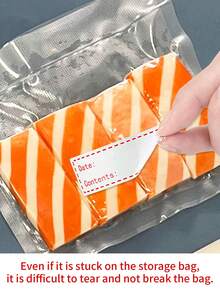 1 Roll Food Storage Safety Date Marking Label Stickers, Handwritten Stickers, Spice Bottle Blank Label Seals, Date Stickers, Kitchen Fridge Organization Classification Label Stickers, Removable Adhesive Stickers - Peelable Self-adhesive Stickers - View 9