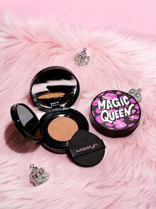 MISSLYN-MAGIC QUEEN Cushion Foundation, Soft Focus Matte Finish, Lightweight & Breathable, Creates Dewy Radiant Skin, Long-Lasting, Buildable Coverage, Compact & Portable, Suitable For Back-To-School, Autumn, Christmas/New Year Makeup, Vegan & Cruelty-Free - #110 IVORY DREAM - View 9