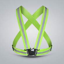 3pcs Outdoor Reflective Suspenders, Elastic Reflective Vest, Cycling Reflective Waistcoat - Multicolor - View 2