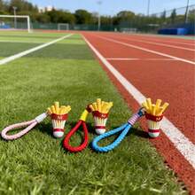 3D打印薯条和羽毛球背包挂件，ins风包包挂饰，麦当劳礼物，节日，新年礼物 - 彩色 - 查看 3