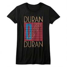 Camiseta negra juvenil con el logotipo de Duran Duran para mujer - Negro 2 - Ver 1