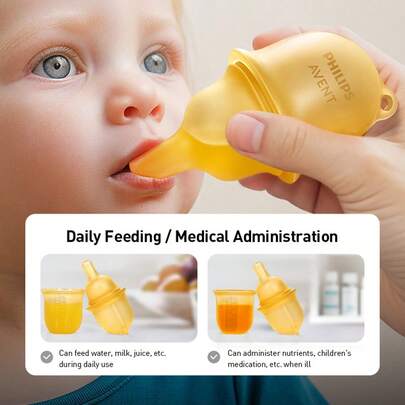 Philips Avent Bình cho ăn đa năng cho trẻ sơ sinh, bình cho ăn chống sặc và cho uống thuốc.