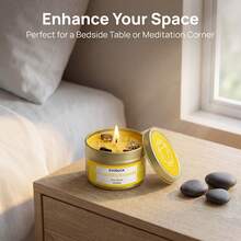 EVODUCK 七脉轮香氛蜡烛，礼盒装，3盎司优质大豆蜡，哑光金罐，适用于冥想和瑜伽，是送给女性、男性、情人节、生日和周年纪念日的灵性礼物。 - 脈輪系列 - 查看 5