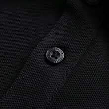 Timberland Men's Soft Polo Shirt, Comfortable Minimalist Polo Short Sleeve, Suitable For Outdoor, Commuting, A2EPMX65 - Black - View 4