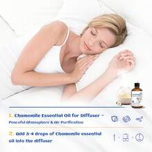 HIQILI100mL/30mL/10mL Chamomile Oil, Best Plant Essential Oil For Aromatherapy, Diffuser, Humidifier, Skin And Hair Care, Shampoo And Conditioner, Better Sleep - Chamomile - View 4