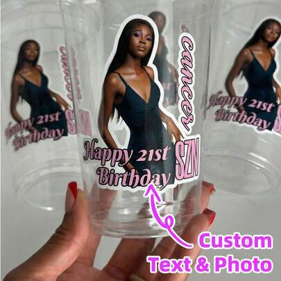 1-50pcs Customized Portrait Photo Stickers, Personalized Portrait Stickers, Customized Text Stickers, Her Exclusive Stickers, Personalized Stickers, Waterproof And Oil-Resistant, Suitable For Birthday, Wedding, Housewarming, Family Use, Gifts, Personal Items, Fashionable And Unique, Personalized, Ideal For Gifting To Friends, Family, Girlfriend, Wife, Suitable For Weddings, Engagement Parties, Birthdays, Daily Use ,Forever Love