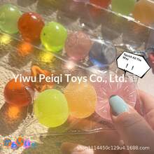 2026新款彩虹捏捏球，迷你软萌减压玩具，互动玩具，送给男孩、女孩、朋友、家人、生日、派对的完美礼物 - 彩色 - 查看 5