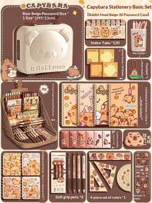 New Kapi Bala Stationery Gift Set, Back To School Supplies Kit, High-Quality Birthday Gift For Girls, Christmas Gift, Holiday Gift, Perfect Gift - Multicolor - View 12