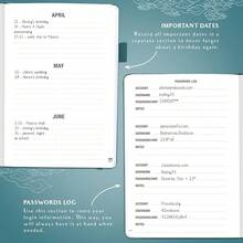 Legend Planner Address Book With Alphabetical Tabs –Telephone Contacts Book For Phone NFUmbersss, Addresses, Passwords, Medium (Dark Teal) - DarkTeal - View 6