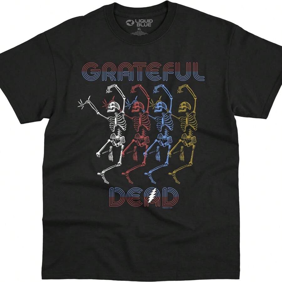 Liquid Blue Unisex-Adult Standard Grateful Marquee Dead - màu đen - Xem 1