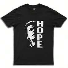 Hope Imran Khan Print T Shirt Cotton O Neck Half Sleeves O Neck Tshirt Streetwear High Quality Hip Hop T-Shirt Top - 黑色 - 查看 1