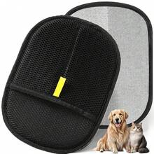 2Pcs Double Sided Pet Grooming Gloves, Dog Washing Gloves, Cat Grooming Glove, Static Removal Gloves Pet Hair, Versatile Grooming Gloves For Washing, Deshedding - A - View 10