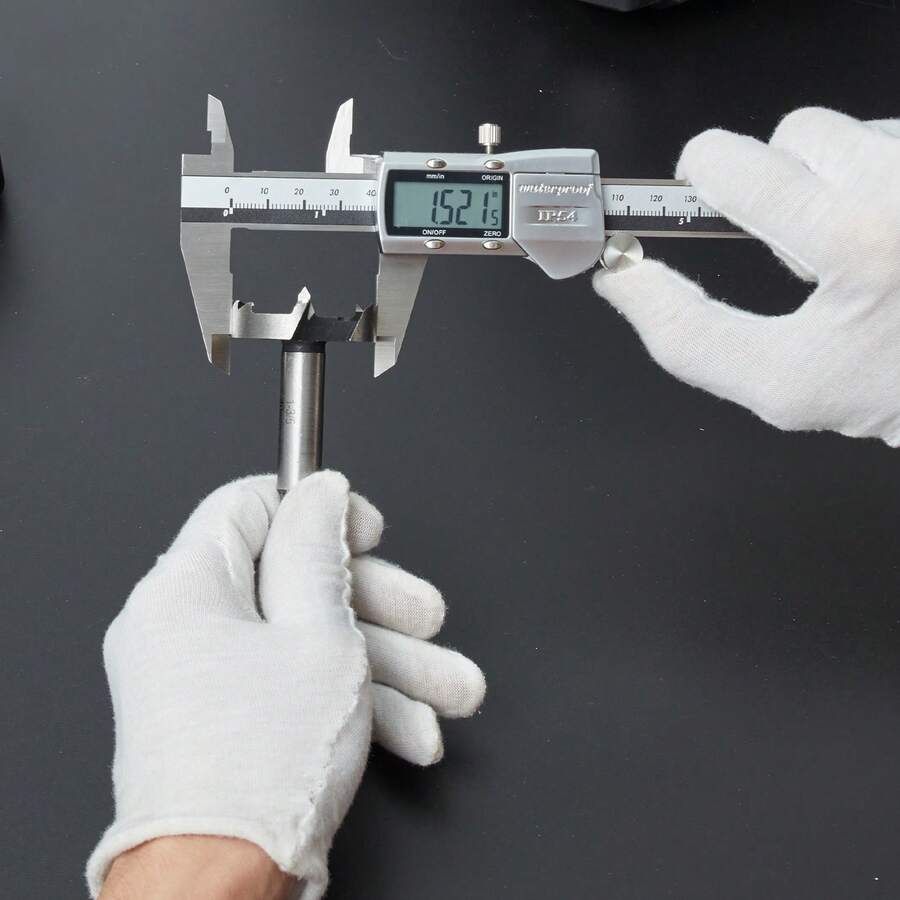 Digital Caliper, 0-6" Calipers Measuring Tool, Electronic Micrometer Caliper W/ ABS Oringinal Zero Function, Large LCD Screen & 4 Measurement Modes, Inch & Mm Conversion, Extra 2 Batteries - Silver - View 1