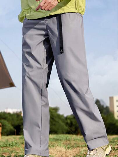 CAMEL CROWN 男士徒步裤，抓绒内衬，防风，防静电，休闲运动裤，适合户外活动，秋冬季