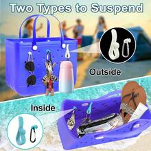 6Pcs Accessories Inserts Hooks, Carabiner Keychain, Key Holder Charms, Compatible With Small Large Bogg Bags, Beach Bag Organizer - ban đầu - Xem 5