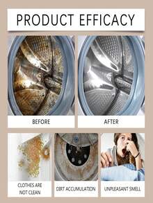 Washing Machine Cleaner Tablets, Household Washing Machine Descaling & Deodorizing Maintenance Cleaning Tablets, Lavender Scented - Solid State - View 10