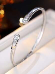 1pc Vintage Elegant Open Bangle Bracelet, Suitable For Daily Commute And Parties - Bracelet - View 2