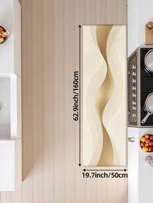 1pc Modern High-End Style Running Carpet Kitchen Mat, Luxury Gold Wave Long Kitchen Floor Mat Suitable For Bathroom, Kitchen, Outdoor, Indoor, Hallway, Bedroom, Living Room, Machine Washable - Multicolor - View 14