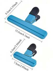 1pc/Large/Small Kitchen Food Clip, Food Bag Clip - Suitable For Snacks, Coffee Etc. Strong Sealing Clip, Multi-Color Options, Kitchen Storage Essential, Small Size For Chip Bags, Bookmark Clip - Bookmark, Loose-Leaf Clip, Reading Accessory Clip, Magnetic Clip, Refrigerator Magnet Clip, Food Clip, A4 Loose-Leaf Clip, Convenient For Fixing Documents, Colorful Clips, Multi-Function Wide Mouth Bag Clip, And Memo Clip For Organizing Documents At Home Or Office - T-shaped Sealing Clip - View 11