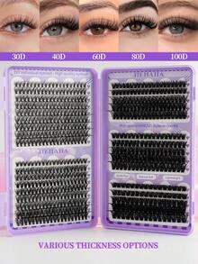 552/630/660簇高容量睫毛嫁接,D型,自然卷翘柔软单根睫毛,混合款式,高度9-18mm,0.07mm超轻,防水貂毛黑色3D效果假睫毛,适合淡妆、浓妆、日常妆、卡通妆,方便携带,适合日常出行,适用于各种场合。睫毛簇,单根睫毛,假睫毛。 - D - 查看 8
