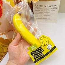 2026新款 - 1个怀旧香蕉创意模型 - 慢回弹软胶桌面摆件，趣味解压神器，缓解办公压力和烦躁不安 - 完美礼物 - 生日礼物 - 男孩礼物 - 女孩礼物 - 复活节礼物 - 情人节礼物 - 彩色 - 查看 9