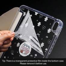 可爱图案智能保护套，带笔槽，兼容 iPad 第 11 代 A16 2025、第 10 代 10.9 英寸、Air 第 4/5 代 10.9 英寸、Air 11 M3 2025、第 7/8/9 代 10.2 英寸、A11+、S9、S10FE、S10 Lite - 小熊紫色蝴蝶結 - 查看 7