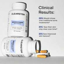 Bestseller!CLEARSTEM - MINDBODYSKIN Hormonal Acne Supplement (5-HTP) - Natural DIM Supplement - Skin Care Vitamins - Hormone Balance, Antioxidants - Gluten Free, Cruelty Free - 30 Servings, 90 Capsules.Supplement Vitamin,Free Shipping. - 3件 - 查看 9