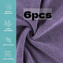 6/12 Pack Makeup Remover Cloths, 12 X 12 Inch Makeup Towels Soft Microfiber Face Towels, Reusable Makeup Remover Cloths For All Skin Types, Gentle And Effective Facial Washing Experience - Multicolor - View 10