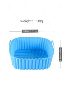 Reusable Silicone Square Air Fryer Liner, Kitchen Accessory, Replacement For Disposable Baking Pan, Premium Silicone Cookware Oven Liner Baking Pan Air Fryer Basket Mat Bowl, Easy To Clean Back To School Kitchen Accessory - Multicolor - View 9