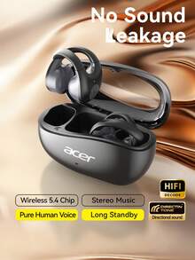 Acer 宏碁 OHR555Pro 开放式无线蓝牙耳机，耳挂式设计，佩戴舒适，高保真立体声，内置高清麦克风，具备降噪功能，适合运动、跑步、骑行等场景，超长续航，男女通用，是馈赠佳品。 - 均碼 - 查看 3