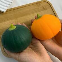 1个黑色南瓜造型软萌玩具 - 解压玩具 - 挤压玩具 - 柔软玩具 - 捏捏乐玩具 - 指尖玩具 - 史迪奇玩具 - 旅行玩具 - 课堂指尖玩具 - 迷你洗澡玩具 - 圣诞文具减压球，生日礼物，完美礼物，复活节礼物，圣诞节礼物，万圣节礼物，平安夜礼物 - 彩色 - 查看 11