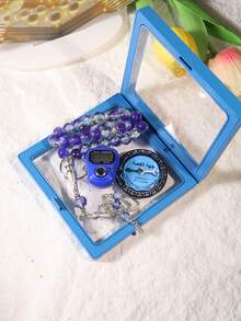 1 pieza Juego de contadores de rosario - Empaque de alta gama que incluye contador de anillo, contador de pulsera, contador de botón manual, contador de anillo de dedo portátil y compacto, contador de presión con el pulgar, adecuado para aprendizaje, ejercicio y otras actividades de conteo - Multicolor - Ver 20