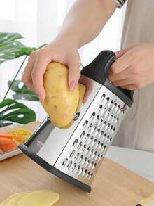 Multifunctional 4-Sided Stainless Steel Grater For Vegetables, Cheese, Ginger, Potatoes, Kitchen Utensils - Multicolor - View 1