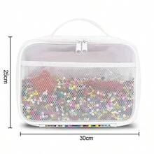 Bolsa de almacenamiento con cremallera de PVC para bloques de construcción, juguetes, arcilla, caja de almacenamiento de juegos de mesa - Multicolor - Ver 8