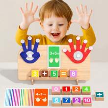 Juego de aprendizaje de matemáticas con ábaco de madera Montessori para bebés, juguete educativo de ayuda para la enseñanza, regalo para niños y niñas, nueva llegada 2026 - Multicolor - Ver 3