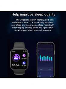 2.01" Full Touch Screen Multifunctional Outdoor Sports Smart Watch, Supports Wireless Calling & Messaging, Pedometer, Fitness Tracker, Gift For Women & Men, Birthday Gift, Compatible With Android And IOS - Black - View 8