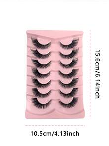 7对自然蓬松假睫毛，附赠镊子，自然延长眼尾，打造美丽浓密假睫毛，可重复使用，佩戴方便，新手友好，适合爱美人士。 - 眼尾拉長款 - 查看 8