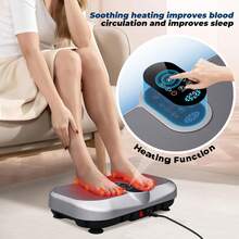 Vibration Board, 200 Vibration Levels, 5 Automatic Training Programs, Muscle Vibration Board With Remote Control And Resistance Band. Home Fitness Equipment, Won't Disturb Neighbors. - Hồng - Xem 3