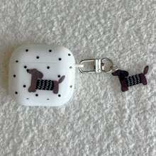 Ốp lưng bảo vệ Black Dog Element họa tiết chấm bi hình chó Dachshund, kèm thẻ hình chó Dachshund, tương thích với Apple, chống trầy xước và chống sốc, quà tặng sinh nhật. - trắng - Xem 5