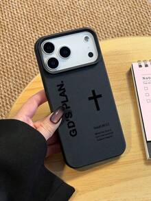 Ốp lưng điện thoại TPU hình chữ thập đơn giản in khẩu hiệu, tương thích với iPhone 17/17 Pro Max/17 Pro/Air/13/16 Pro Max/16/15/14/12 Pro Max/13 Pro Max/11 Pro/14 Pro/15 Pro/12. Ốp lưng mềm mại, thời trang, cao cấp, thiết kế unisex, thích hợp làm quà tặng cho bạn bè hoặc người yêu. - Nhiều màu - Xem 2