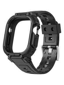 SMART WATCH MX Correa Sport Para Apple Watch ULTRA Serie 1/2/3/4/5/6/7/8/SE - Negro - Ver 4
