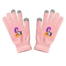 DOBBLE 1 par de guantes táctiles de estudiante de The Witcher, guantes tejidos cálidos con estampado para otoño/invierno - Multicolor - Ver 8