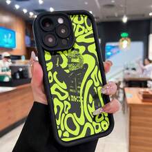 Piloto de carreras levantando el brazo con fondo abstracto. Esta elegante funda para teléfono es compatible con Samsung, Apple, OPPO, , etc. Fabricada en TPU flexible, resistente a golpes y arañazos, ofrece una excelente protección contra caídas y un agarre cómodo. Es un regalo ideal para familiares, amigos y seres queridos, y una opción perfecta para festivales. Fundas para iPhone, San Valentín, , fundas para hombre, celulares y accesorios, funda negra para teléfono. - Negro - Ver 3