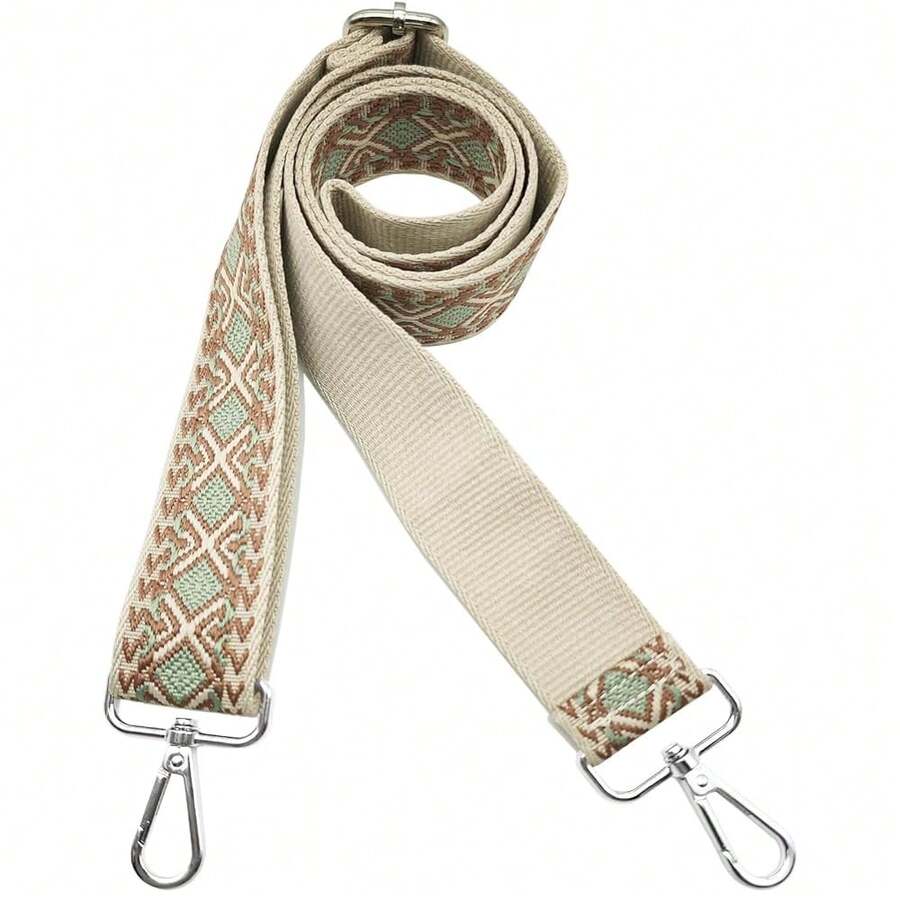 Universal Replacement Shoulder Strap For Women's Handbags - Wide 3.8cm Crossbody Bag Straps - Diamond_Gre1en - Phong cách Boho-beige (phụ kiện màu bạc) - Xem 1